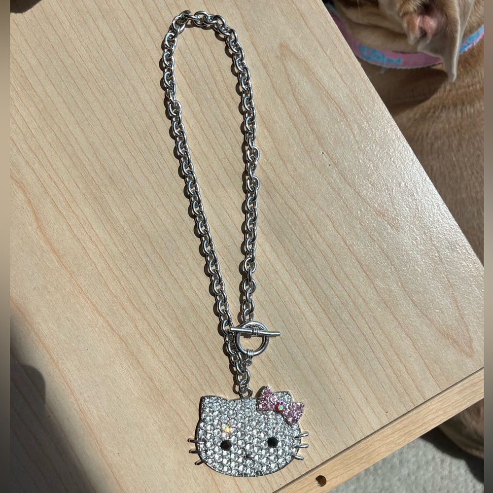 Hello Kitty Swarovski Crystal Bling Necklace